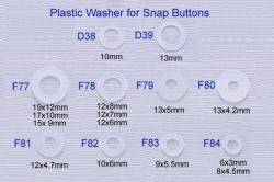  Plastic Washer for Snap Buttons 