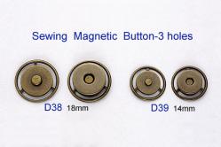 Sewing Magnetic Button-3 holes 